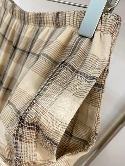 松植屋女款圆领七分袖九分裤纯棉纱布睡衣套装 商品图3