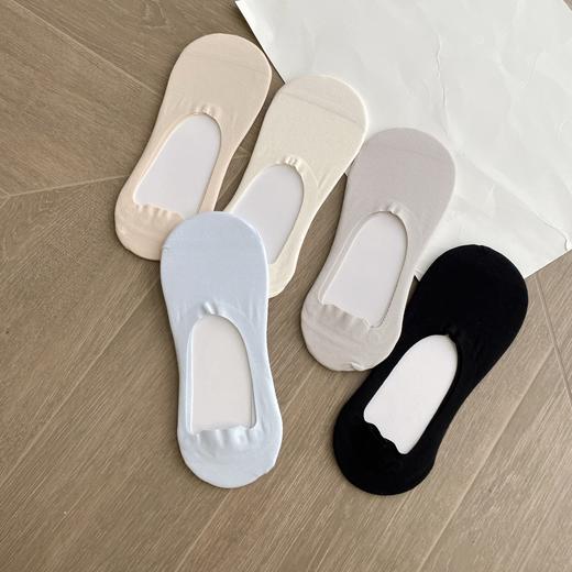 直发【五双拍】 木色高端款纯棉深口隐形船袜 zhu好穿的隐形袜 商品图1