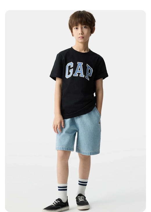 直发【两件拍】全新14色，GP圆领儿童短袖T恤，~100棉 商品图8