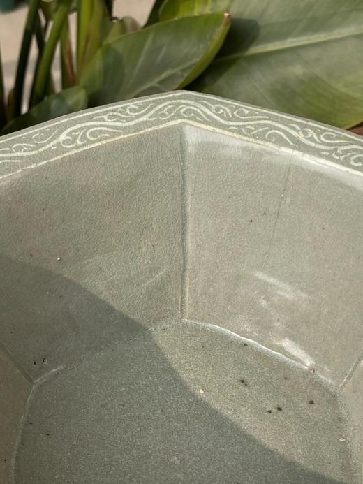 象嵌青瓷花卉纹六方三足香炉，顺丰包邮 商品图2