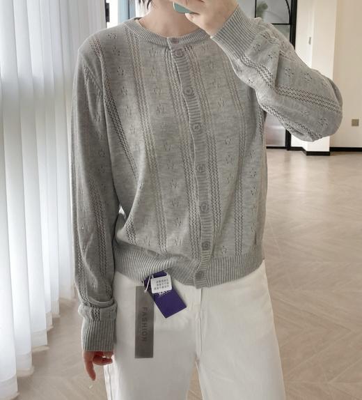 直发 伊芙丽同款，韩系镂空羊毛针织开衫！薄款轻盈藏肉 商品图4