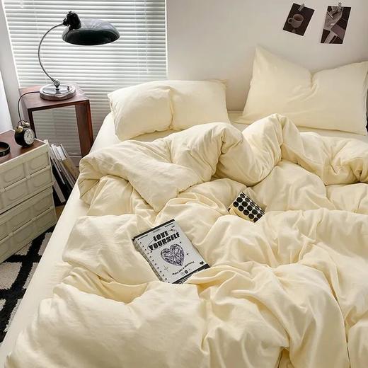 水洗双层纱四件套， 99元抢春夏爆款，10色可选，极简，裸睡感的体验，轻！柔！软！暖！ 商品图4