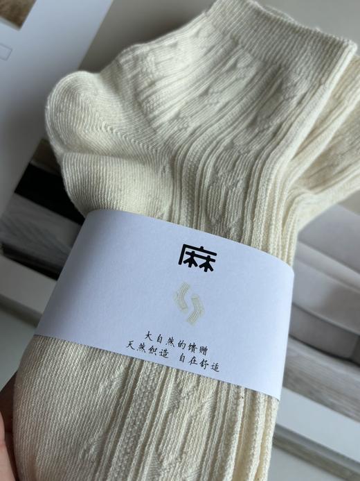 直发【发五双】真正100%出口单子，ju好 男女亚麻袜子 商品图5