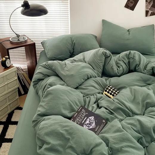 水洗双层纱四件套， 99元抢春夏爆款，10色可选，极简，裸睡感的体验，轻！柔！软！暖！ 商品图1