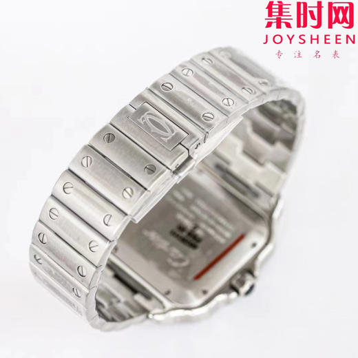 GF卡地亚山度士系列 山度士大号 钢带款 间蓝方形男士腕表 绝对是绕不开的经典 表径39.8mm 商品图8