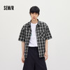 森马短袖衬衫男夏季纯棉格纹泡泡肌理上衣2026新款经典百搭衬衣 商品缩略图1