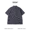 SDSA男装2026新款高贵轻奢简约撞色斜纹半拉链翻领短袖T恤百搭潮 商品缩略图4
