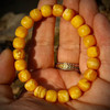 【青山特惠】10.5mm花蜡虎皮纹小年份老蜜蜡精工老型手串，14.5克 m246 商品缩略图1