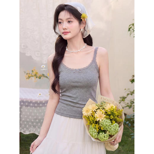 鹿向南【0402/20:00新品前1小时7折限量100件】灰色背心 商品图0