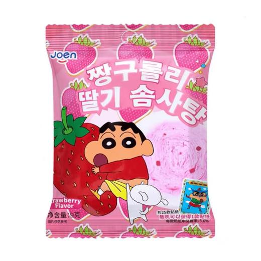 Joen 草莓味棉花糖9g Joen 짱구롤리딸기솜사탕9g  商品图0