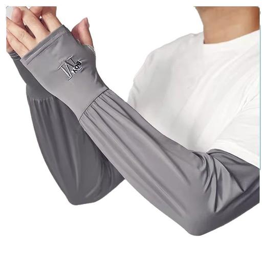 【夏季冰袖男款】冰丝宽松版防晒袖套 加肥加大 钓鱼运动遮阳手臂手套  商品图4