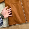 F0331104春季新款复古内里格子大方优雅翻领夹克长袖外套 商品缩略图13