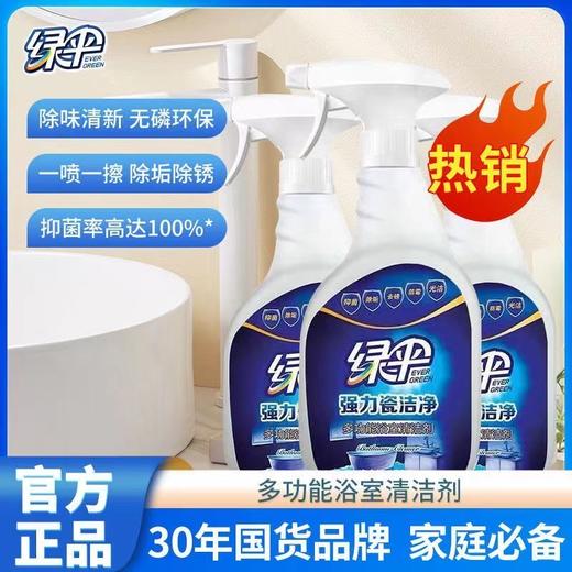绿伞瓷洁净卫生间清洁剂强力去污除垢不伤釉面宿舍家用神器 商品图0