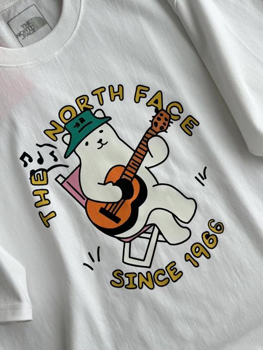 F0331110春夏新款亲肤透气时尚百搭情侣款户外吉他熊短袖T恤 商品图14