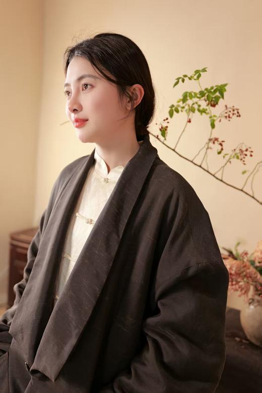 漫物记丝毛翻领双口袋长外套xys-317 商品图4