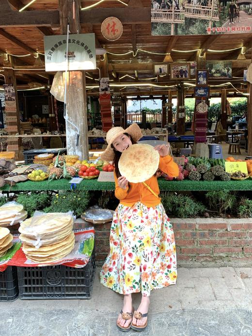 花与暖阳多巴胺油画全棉松紧腰半裙 商品图5