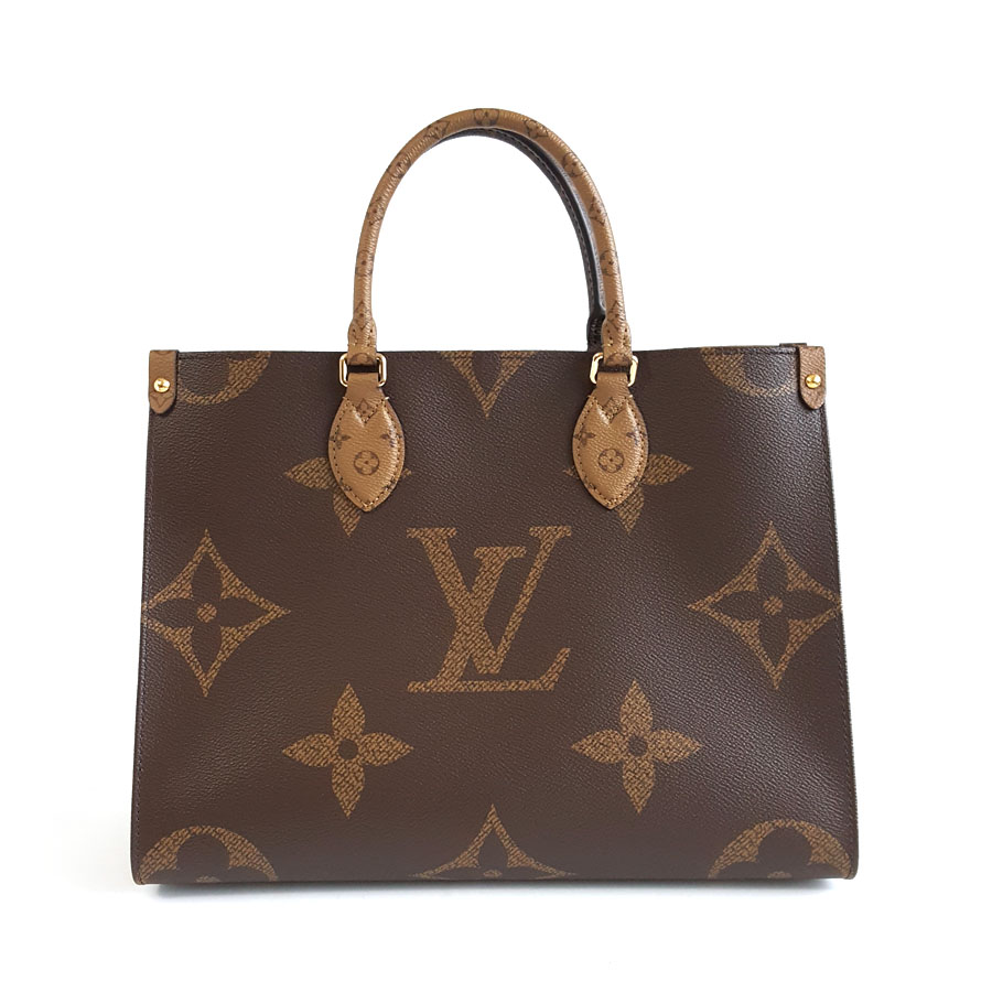 【95新】LV路易威登onthego系列M45321中号拼色老花onthego手提单肩包女士280326NJM02