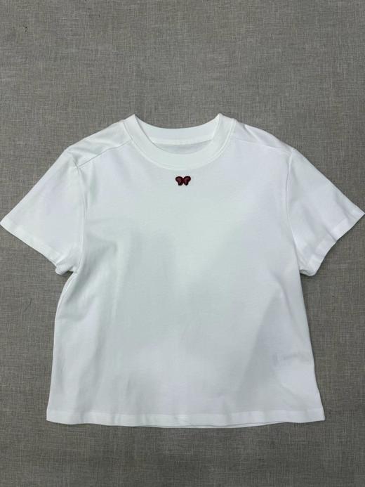 F033172春夏新款时尚简约休闲百搭基础款棉质正肩圆领T恤 商品图11