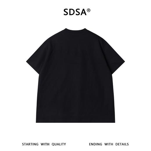 SDSA男装2026新款高贵轻奢韩系极简风纯色圆领短袖T恤宽松百搭潮 商品图4