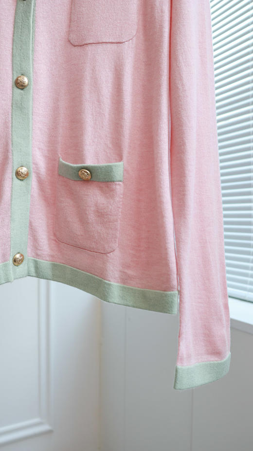 香氛恋人|小香拼色羊毛开衫 商品图5