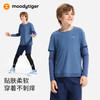 moodytiger男童T恤防晒速干吸湿透气假两件圆领上衣52110116 商品缩略图2