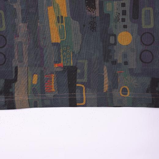 SDSA男装2026新款高贵轻奢抽象几何满印撞色圆领宽松短袖T恤百搭 商品图3