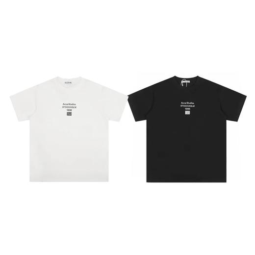 F033182夏季新款时尚百搭复古印花情侣款圆领T恤短袖 商品图0