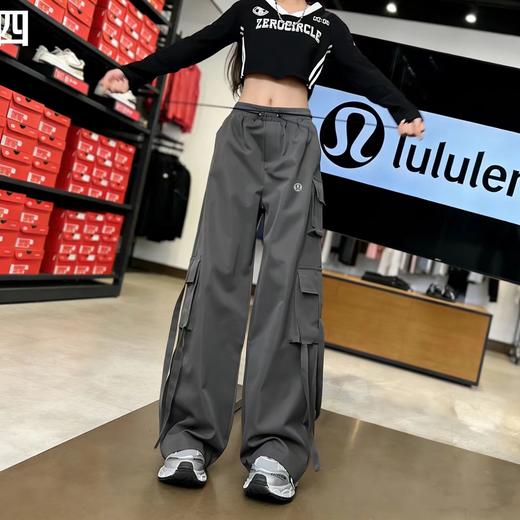 F033136春夏季新款户外男女同款时尚百搭速干透气大码宽松直筒长裤 商品图5