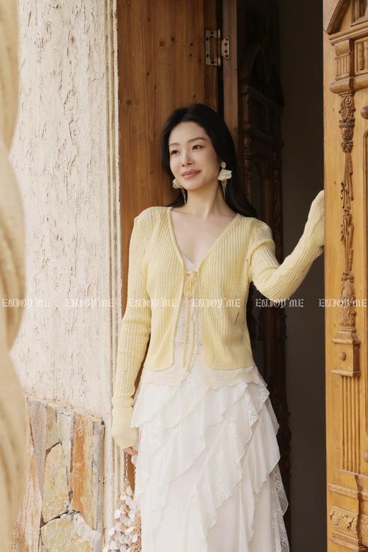 【门店同款】ENJOY夏季奶霜蕾丝针织上衣 170993076 商品图3