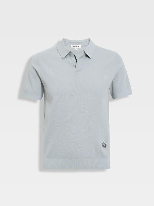 callisto浅灰色华漪棉挑孔网眼T恤 商品图0