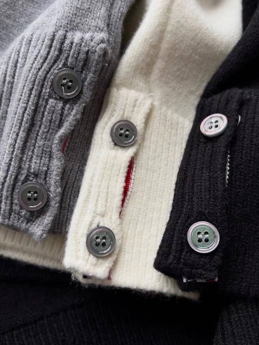 F0331120半高领袖子四道杠半拉链长袖毛衣套头衫针织衫 商品图7