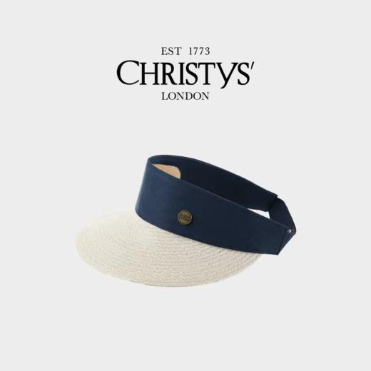 【新品】Christys百年皇室品牌 意大利高定亚麻 麻编防晒空顶帽 可调节OS（55-57cm） 商品图3