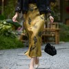 西子/墨染金枝23姆米桑蚕丝桑波缎非遗红云纱半身裙/BQTJ1093 商品缩略图3