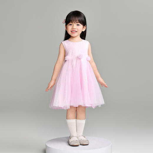 【实体店同款】女童无袖连衣裙夏季新款安奈儿童装XG623120 商品图3