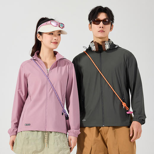 新款原纱防晒衣女户外防紫外线轻薄透气防晒外套男夏季骑行防晒服 商品图1