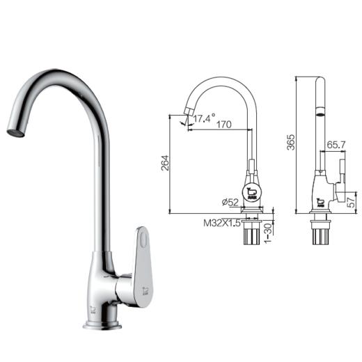 龙头WCF02-07(厨房混合) 商品图3