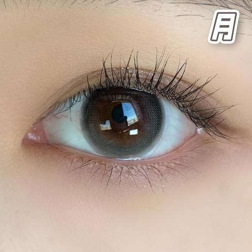 #小狐仙 灰色 14.0mm【2片装】舒适推荐 / 进口月抛 商品图0