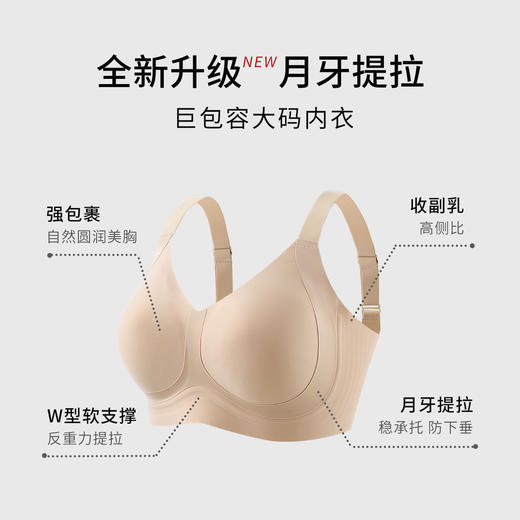 2026年新款月牙提拉软支撑三重果冻胶无痕内衣-W2522【组合颜色需要自选可联系客服备注】 商品图1