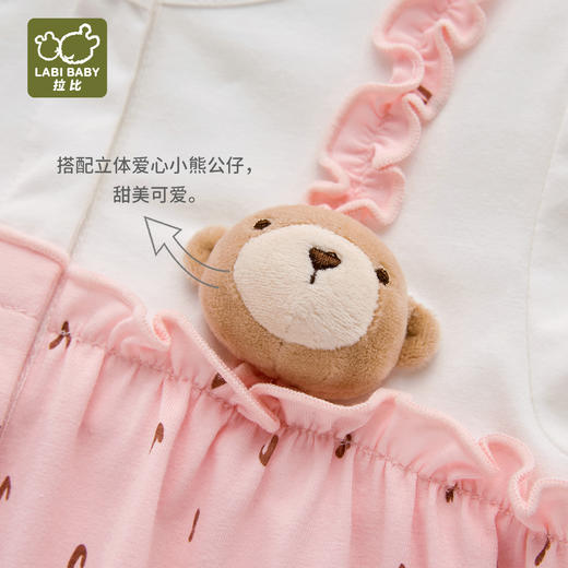 拉比童衣夏拉比熊全开连体衣j6LZBC103508 商品图3