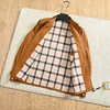 F0331104春季新款复古内里格子大方优雅翻领夹克长袖外套 商品缩略图8