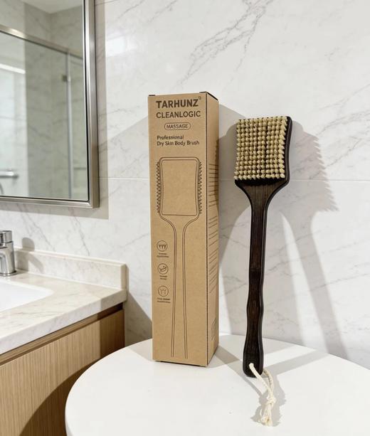 正亚马68美刀！超长柄猪鬃毛浴刷  26Y03113- 商品图6