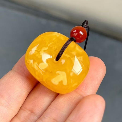 【青山特惠】小精品俄料满蜜黄花蜡蜜蜡藏扣，7.35克 m49 商品图5