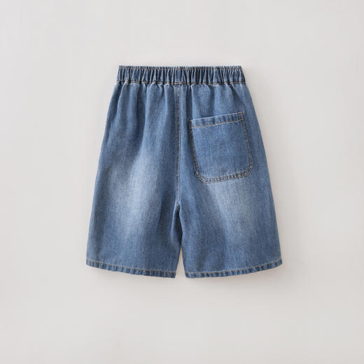 马克珍妮时髦有型男童汉麻七分牛仔裤2026年夏装新款560375 商品图2