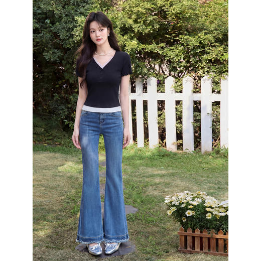 鹿向南【0402/20:00新品前1小时7折限量100件】黑色T恤 商品图2