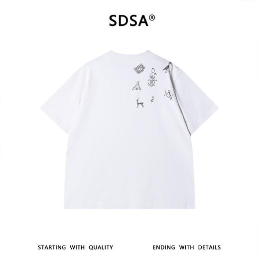 SDSA男装2026新款高贵轻奢潮牌小众印花设计圆领短袖T恤百搭上衣 商品图4