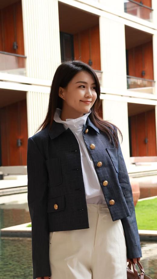 亦蓝|高级质感金扣牛仔外套（KUROKI进口牛仔） 商品图3