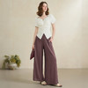 山本风褶皱肌理感休闲裤女夏季简约轻薄透气高腰阔腿裤LXD50571 商品缩略图3
