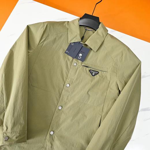 F033112春夏季新款亲肤顺滑抗皱耐磨防水防风男士翻领衬衫式夹克衫 商品图12