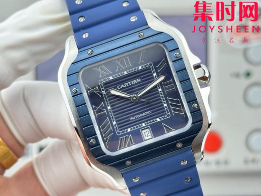 GF卡地亚山度士系列 山度士大号 间蓝方形男士腕表 绝对是绕不开的经典 表径39.8mm 商品图3