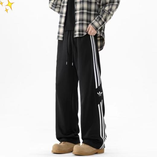 F033187春夏季新款美式休闲时尚日常百搭条纹直筒长裤卫裤 商品图3